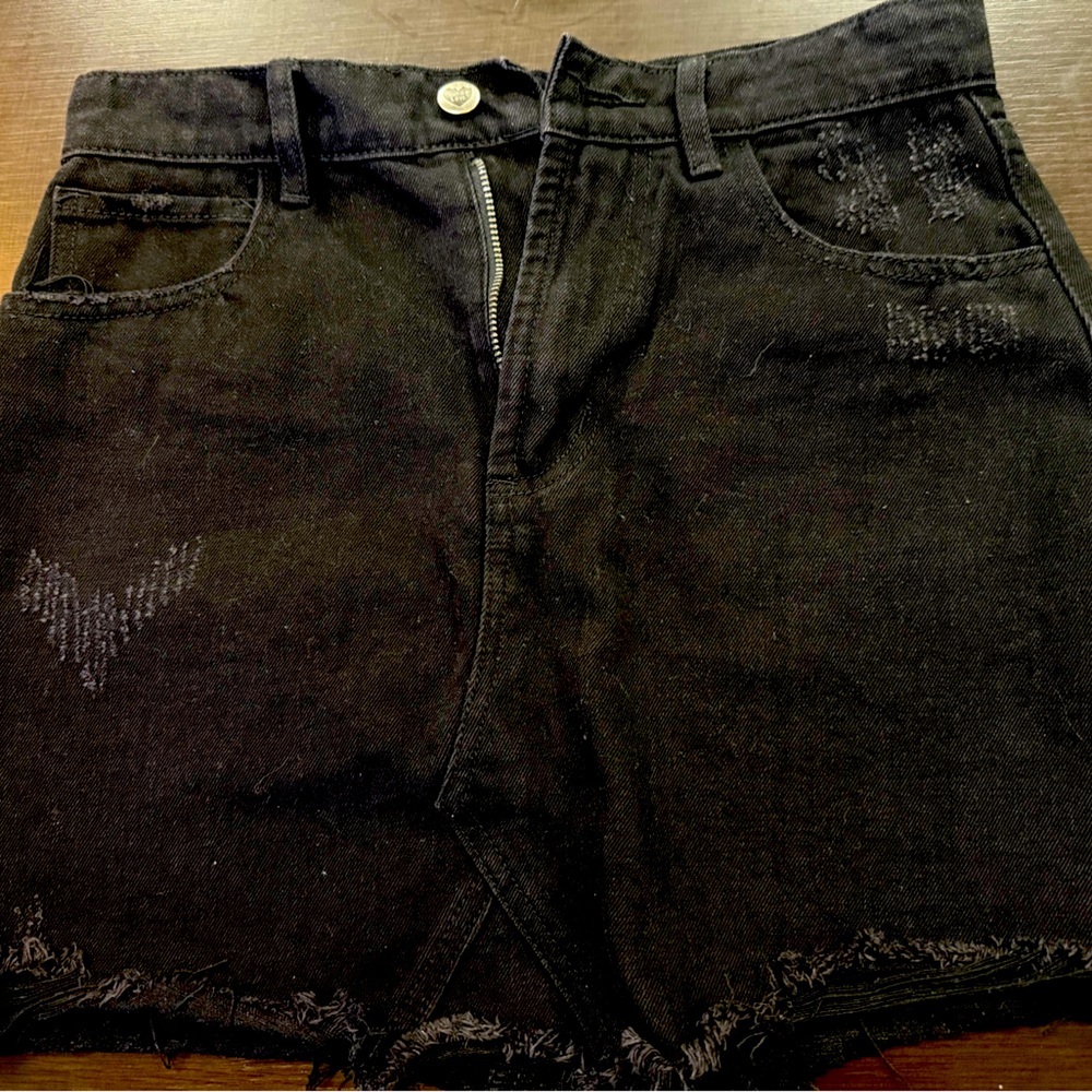 Buddy Love black denim skirt